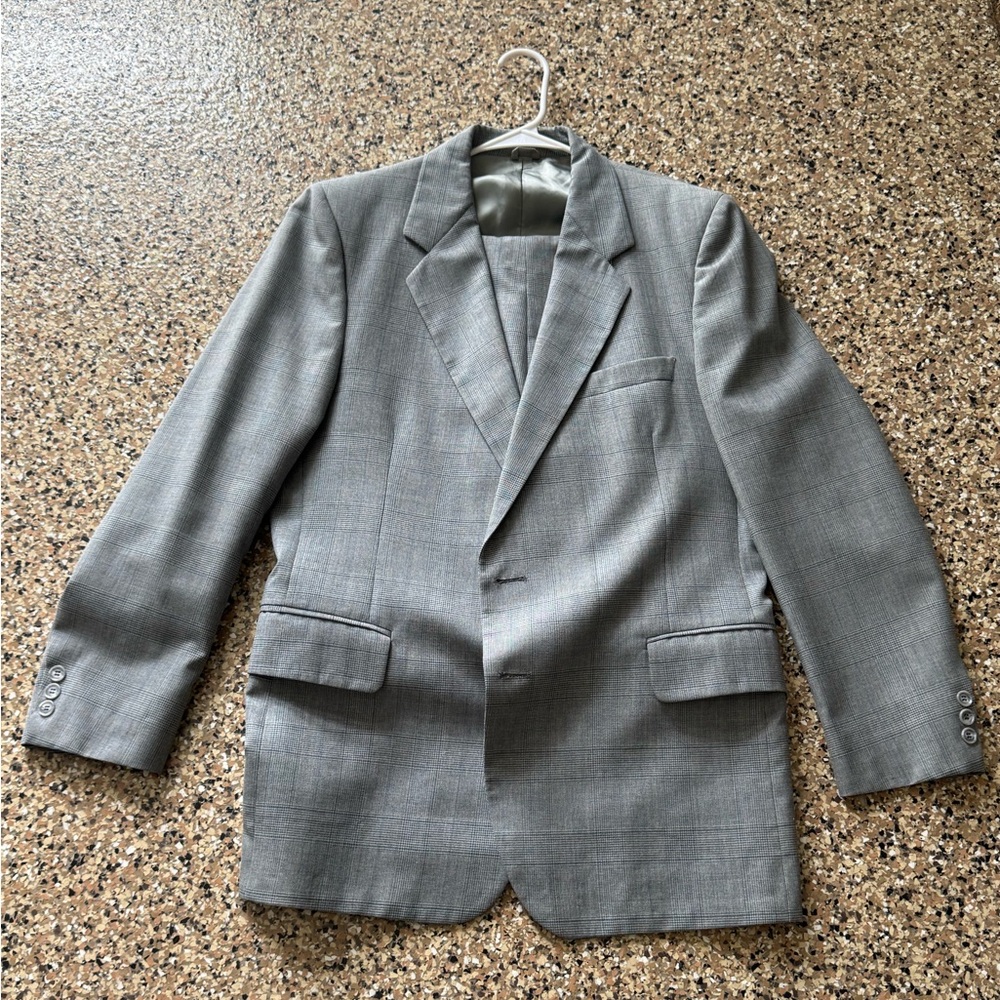 Men's Bluish-Gray 2-Piece Suit